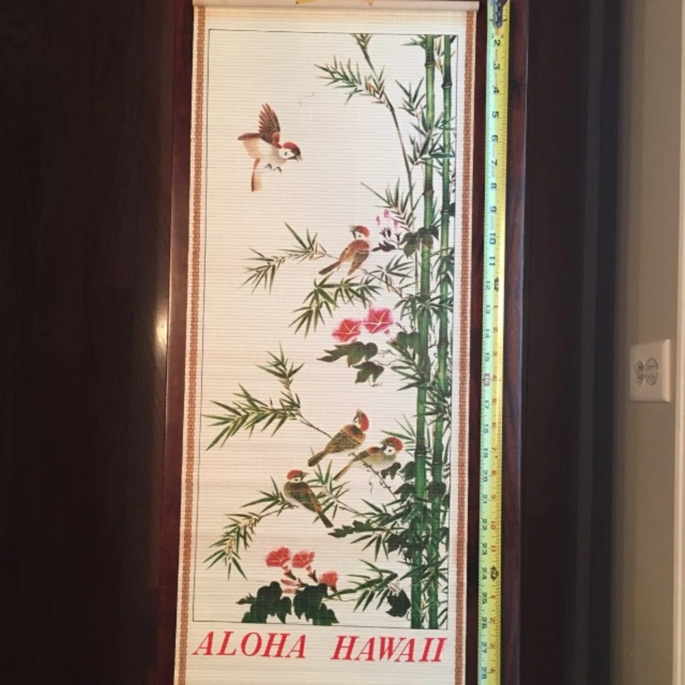 Hawaiian Wooden Scroll